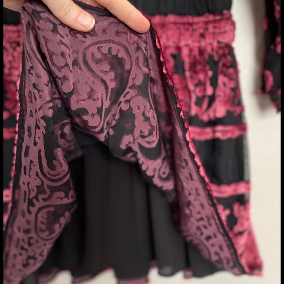 Ramy Brook NWT Clarice Velvet-Burnout Dress - Picture 8 of 12